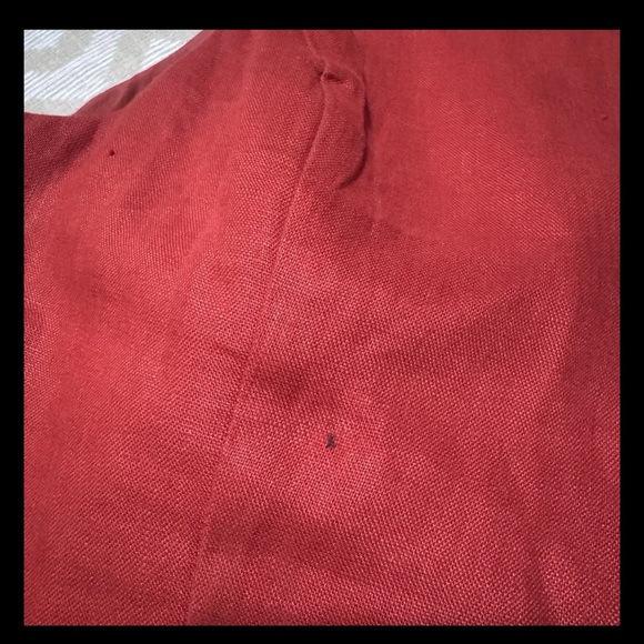 Reformation Aspen Linen Top  Red Vest Size 12 - Picture 11 of 11